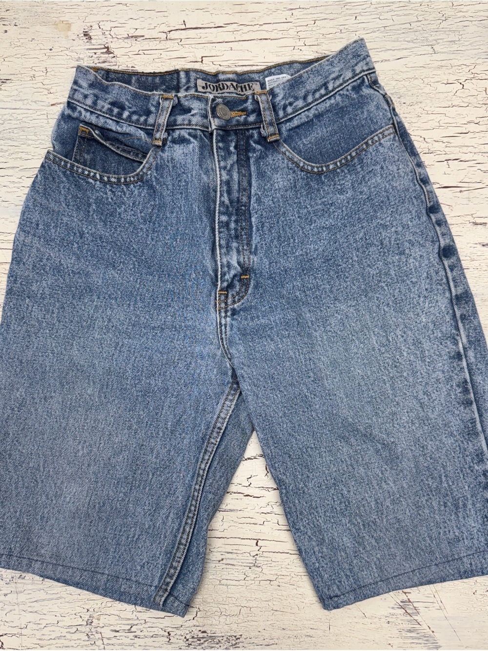 Vintage Jordache Basics Light Blue Hemmed Denim Shorts Size 9/10